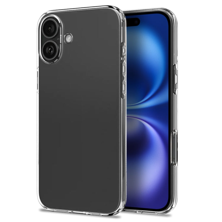 Pour iPhone 16 Plus Étui de téléphone en TPU 4 en 1 NORTHJO avec film de protection d'écran, film de protection d'objectif et couvercle de bouton de contrôle d'appareil photo (Transparent)