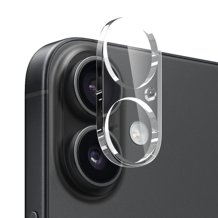 Pour iPhone 16 Plus Étui de téléphone en TPU 4 en 1 NORTHJO avec film de protection d'écran, film de protection d'objectif et couvercle de bouton de contrôle d'appareil photo (Transparent)
