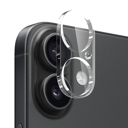 For iPhone 16 NORTHJO 4 in 1 TPU Phone Case with Screen Film and Lens Film and Camera Control Button Cover(Clear)