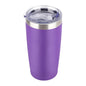 JUNSUNMAY 600ml 304 Stainless Steel Vacuum Insulated Coffee Travel Mug Double Wall Thermal Cup(Purple)