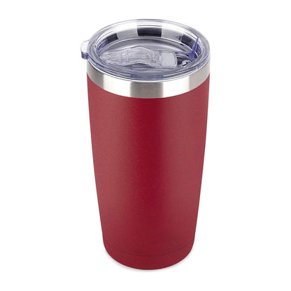 JUNSUNMAY 600ml 304 Stainless Steel Vacuum Insulated Coffee Travel Mug Double Wall Thermal Cup(Wine Red)