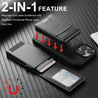 For Google Pixel 10 Suteni H19 Oil Wax 2-in-1 MagSafe Removable Card Box Back Phone Case(Black)