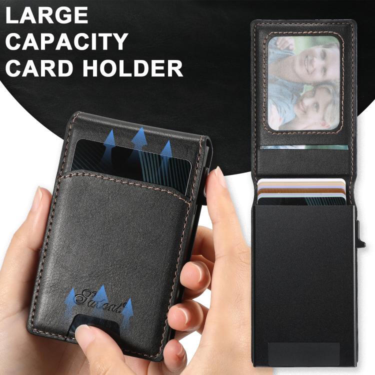 For Google Pixel 10 Suteni H19 Oil Wax 2-in-1 MagSafe Removable Card Box Back Phone Case(Black)