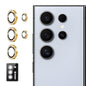 For Samsung Galaxy S25 Ultra 5G ENKAY AR Anti-reflection Individual Diamond Ring Camera Lens Glass Full Film(Gold)