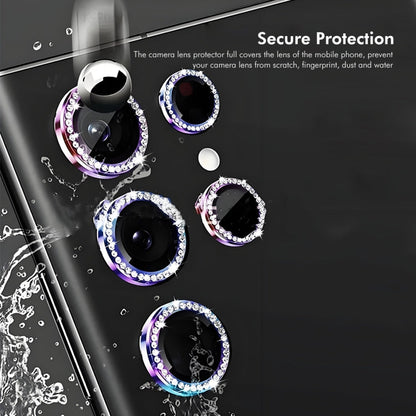 For Xiaomi Redmi Note 13 Pro+ ENKAY AR Anti-reflection Individual Diamond Ring Camera Lens Glass Full Film(Gold)