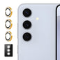 Pour Samsung Galaxy S24 FE 5G ENKAY AR Anti-reflet Bague Diamant Individuelle Lentille de Caméra en Verre Film Complet (Doré)