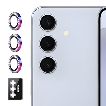 For Samsung Galaxy S24+ 5G ENKAY AR Anti-reflection Individual Diamond Ring Camera Lens Glass Full Film(Colorful)