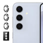 Pour Samsung Galaxy A35 / A55 ENKAY AR Anti-reflet Verre de protection pour objectif d'appareil photo Anneau en diamant individuel Film intégral (Noir)