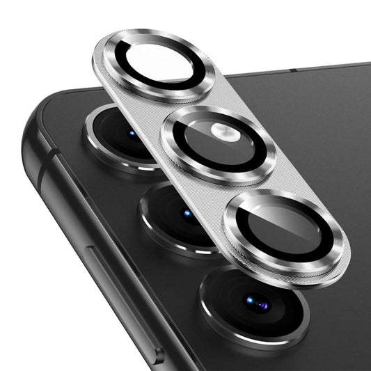 For Samsung Galaxy S25 5G ENKAY Hat-Prince 9H Rear Camera Lens Aluminium Alloy Tempered Glass Film(Silver)