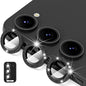 For Samsung Galaxy S25 5G ENKAY Hat-Prince 9H Rear Camera Lens Glitter Aluminium Alloy Tempered Glass Film(Black)