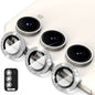 For Samsung Galaxy S25 5G ENKAY Hat-Prince 9H Rear Camera Lens Glitter Aluminium Alloy Tempered Glass Film(Silver)
