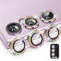 For Samsung Galaxy S25 5G ENKAY Hat-Prince 9H Rear Camera Lens Glitter Aluminium Alloy Tempered Glass Film(Colorful)