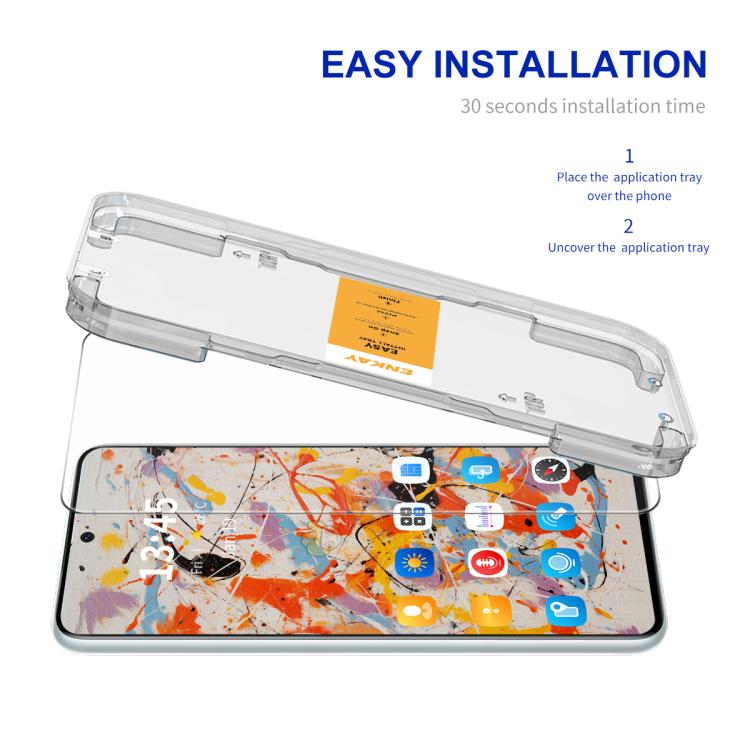 For Redmi K80 / K80 Pro ENKAY Easy Install 0.18mm High Alumina Silicon Full Glass Film, Support Ultrasonic Unlock