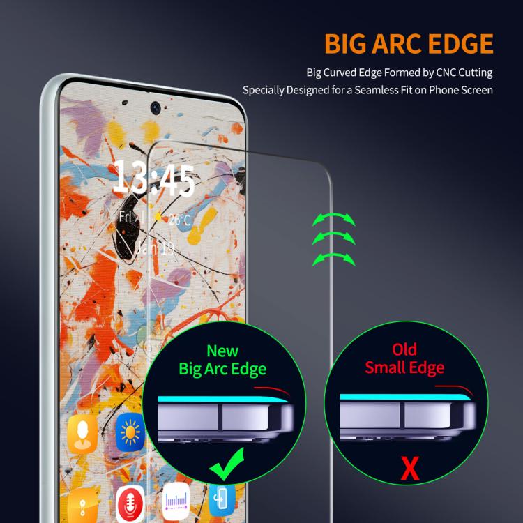For Redmi K80 / K80 Pro ENKAY Easy Install 0.18mm High Alumina Silicon Full Glass Film, Support Ultrasonic Unlock