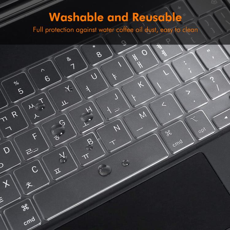 For iPad Air 13 (2024) / iPad Pro 12.9 (2022/2021/2020) ENKAY US Version Magic Keyboard Cover Soft TPU Protective Film
