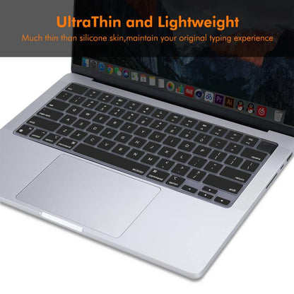 For MacBook Air 13.6 / 15.3 ＆ Pro 14.2 / 16.2 ENKAY US Version Keyboard Cover Soft Silicone Protective Film(White)