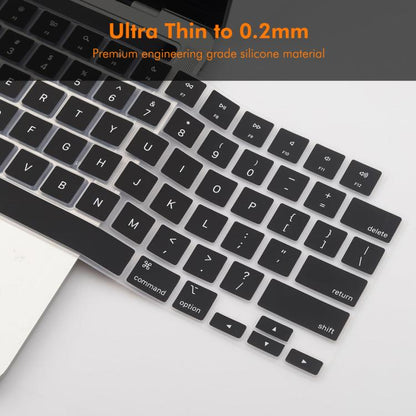 For MacBook Air 13.6 / 15.3 ＆ Pro 14.2 / 16.2 ENKAY US Version Keyboard Cover Soft Silicone Protective Film(White)