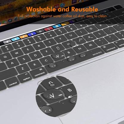 Pour MacBook Pro 13,3 (A2289/A2338) / Pro 16 (A2141) Housse de clavier ENKAY version US Film protecteur en silicone souple (Noir)