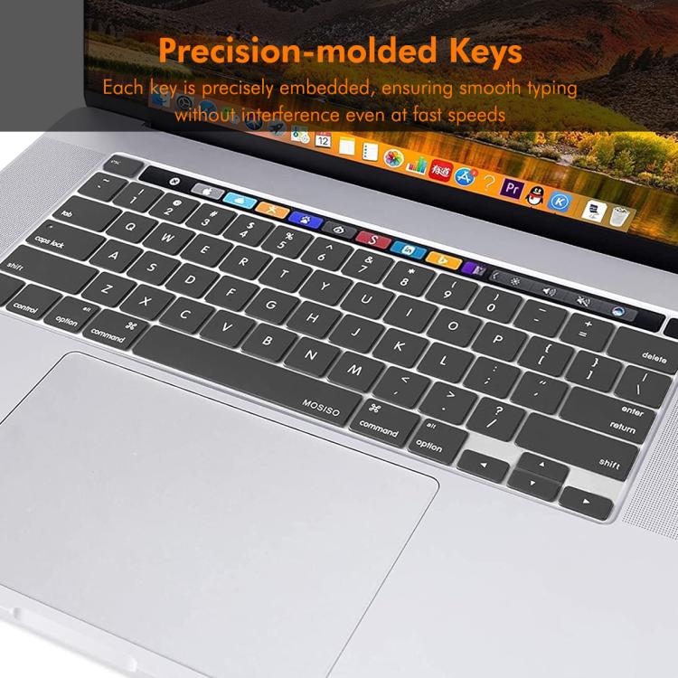 For MacBook Pro 13.3 (A2289/A2338) / Pro 16 (A2141) ENKAY US Version Keyboard Cover Soft Silicone Protective Film(White)