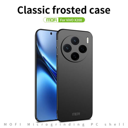 For vivo X200 MOFI Frosted PC Ultra-thin Hard Phone Case(Blue)