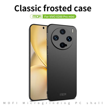 Pour vivo X200 Pro mini MOFI Frosted PC Coque de téléphone rigide ultra-mince (Rouge)