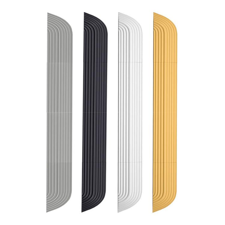 JUNSUNMAY For Ecovacs / iRobot / Mijia / Dreame Sweeping Robot Universal Silicone Threshold Bars Ramp Mat(White)