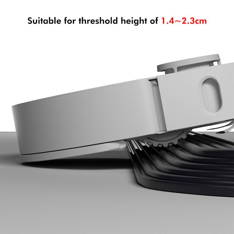 JUNSUNMAY For Ecovacs / iRobot / Mijia / Dreame Sweeping Robot Universal Silicone Threshold Bars Ramp Mat(White)