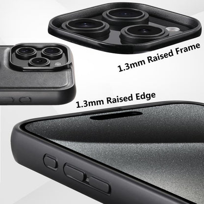 For iPhone 16 Plus Suteni G3 Oil Wax 360 Rotation Holder MagSafe Back Phone Case(Black)