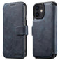 For iPhone 12 Suteni Q05 2-in-1 Multi-function Detachable Wallet MagSafe Phone Case(Blue)