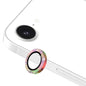 For iPhone 17e / 16e ENKAY Hat-Prince Glitter Rear Camera Lens Aluminium Alloy Ring Tempered Glass Film(Colorful)