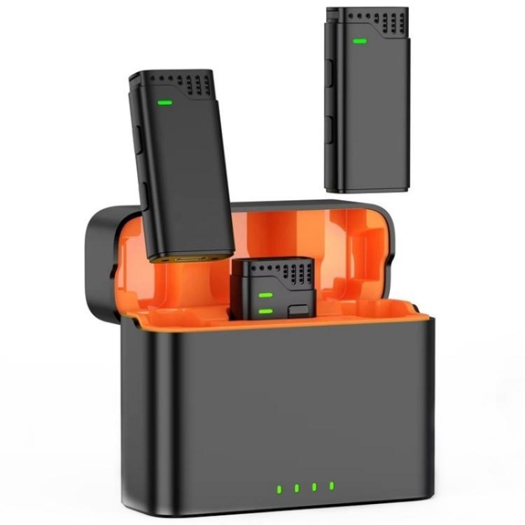 JMARY MW16 3.5mm, Type-C, 8 Pin 3 in 1 2.4G Lavalier Wireless Microphone