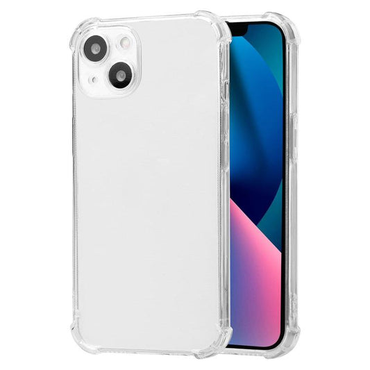 Pour iPhone 14 Kalebol 1,5 mm Coque de téléphone antichoc transparente en TPU avec coussins d'air aux quatre coins