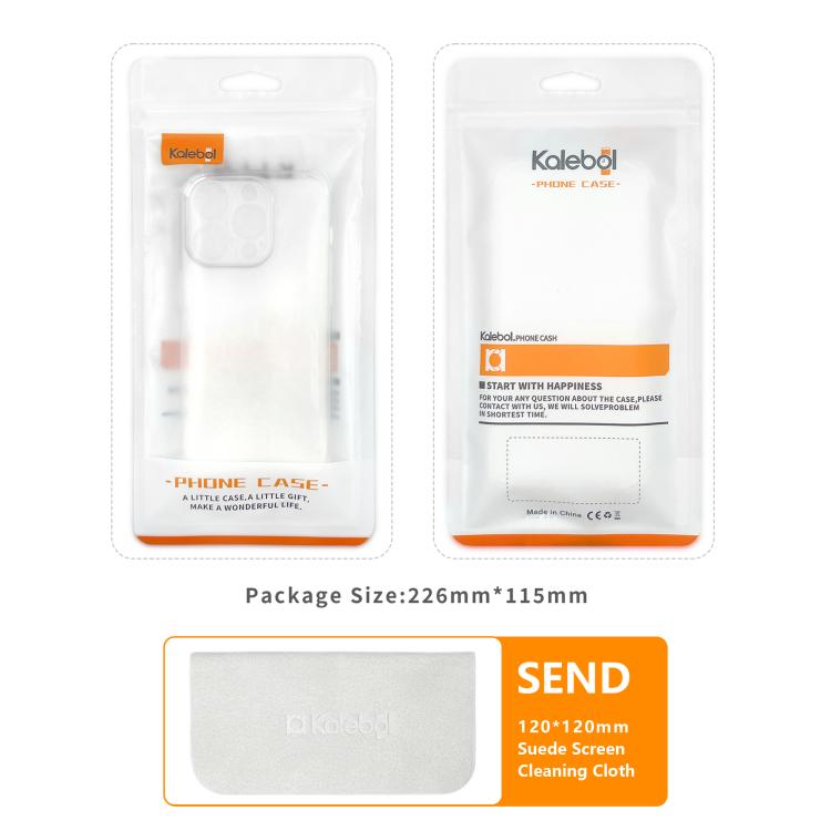 For iPhone 13 Pro Max Kalebol 1.5mm Four-Corner Airbags Shockproof Transparency TPU Phone Case