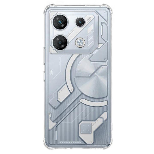 Pour Infinix GT 10 Pro 5G Kalebol Étui de téléphone en TPU transparent antichoc avec airbags de 1,5 mm aux quatre coins