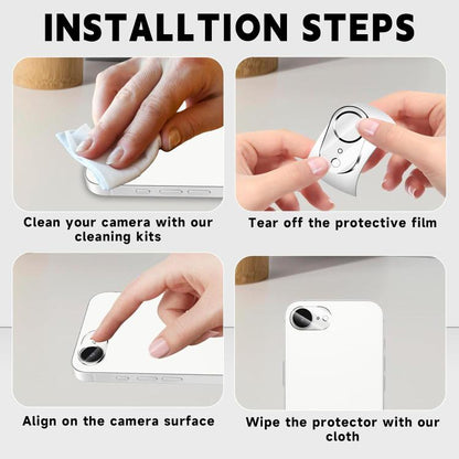 For iPhone 17e / 16e Kalebol Transparent One Piece Lens Protection Film