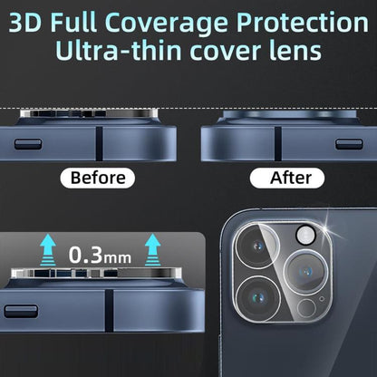For iPhone 15 Pro Kalebol Transparent One Piece Lens Protection Film