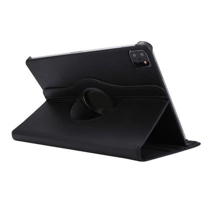 Pour iPad Air 13 2026 / 2025 / 2024 ENKAY Étui intelligent en cuir litchi avec rotation à 360 degrés (Noir)