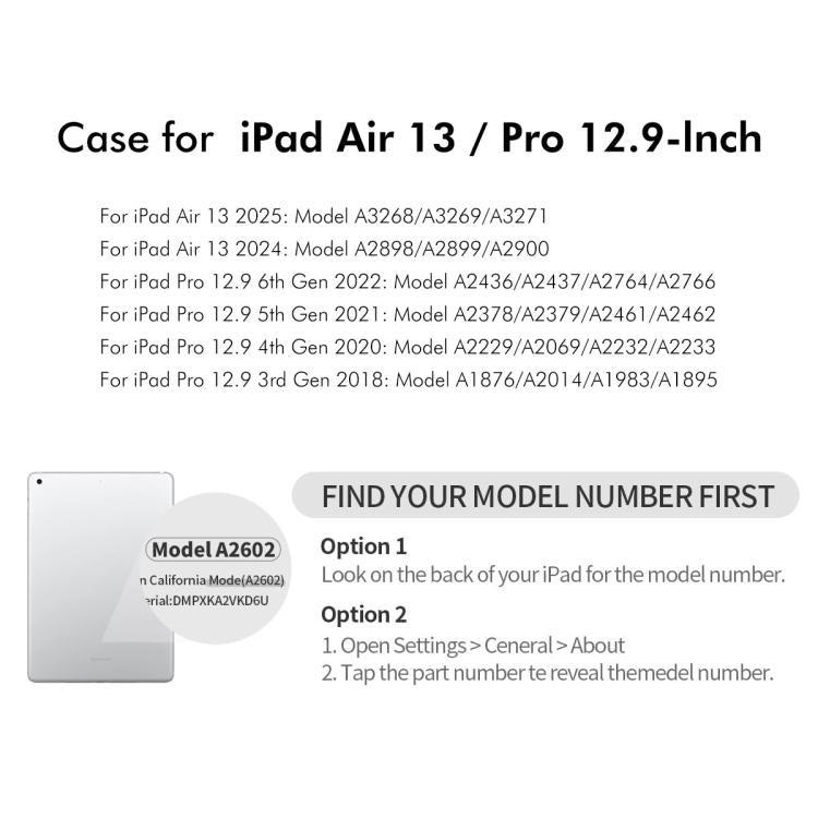 Pour iPad Air 13 2026 / 2025 / 2024 ENKAY Étui intelligent en cuir litchi avec rotation à 360 degrés (bleu clair)