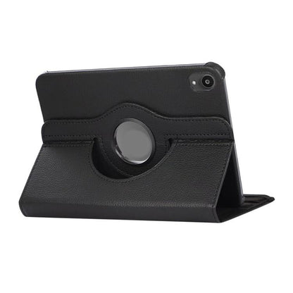 Pour iPad mini 2024 / mini 6 ENKAY Étui intelligent en cuir litchi avec rotation à 360 degrés (noir)