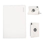 For iPad mini 2024 / mini 6 ENKAY 360 Degree Rotation Litchi Leather Smart Tablet Case(White)