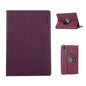 For iPad mini 2024 / mini 6 ENKAY 360 Degree Rotation Litchi Leather Smart Tablet Case(Dark Purple)