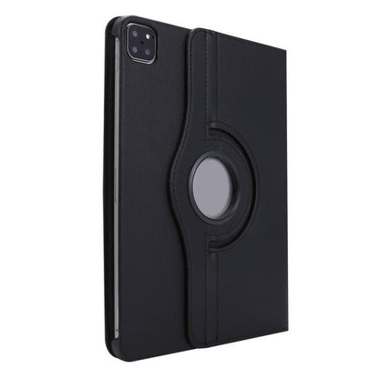 For iPad Pro 13 2025 / 2024 ENKAY 360 Degree Rotation Litchi Leather Smart Tablet Case(Black)