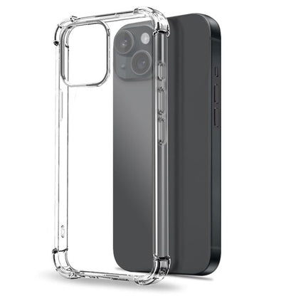 For iPhone 15 Plus NORTHJO 2 in 1 TPU Airbag Shockproof Phone Case with Screen Film(Clear)