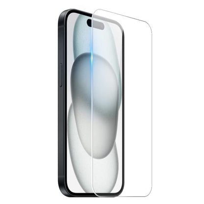 For iPhone 15 Plus NORTHJO 2 in 1 TPU Airbag Shockproof Phone Case with Screen Film(Clear)
