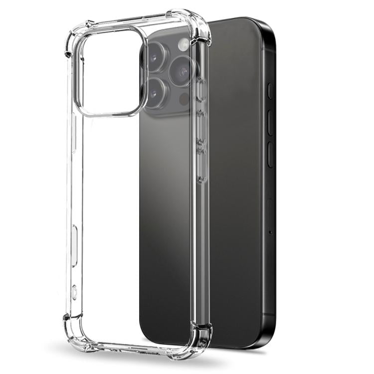 Pour iPhone 16 Pro NORTHJO 2 en 1 Étui de téléphone antichoc en TPU avec airbag et film de protection d'écran (transparent)