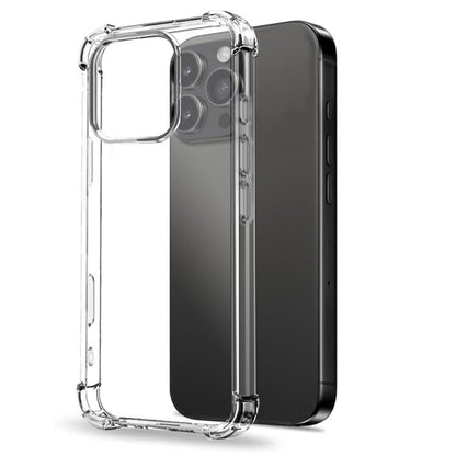 For iPhone 16 Pro NORTHJO 3 in 1 TPU Airbag Shockproof Phone Case with Screen Protector Lens Film(Clear)