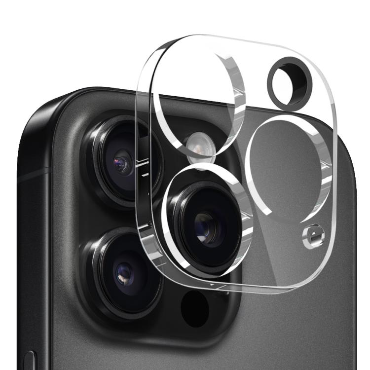 For iPhone 16 Pro NORTHJO 3 in 1 TPU Airbag Shockproof Phone Case with Screen Protector Lens Film(Clear)