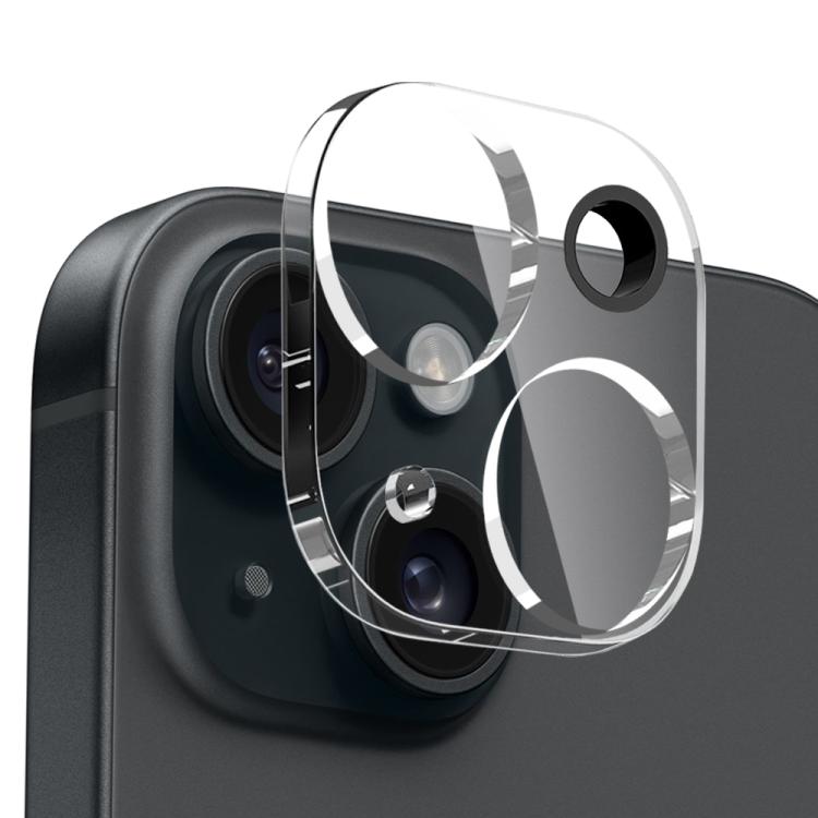 For iPhone 15 NORTHJO 3 in 1 TPU Airbag Shockproof Phone Case with Screen Protector Lens Film(Clear)