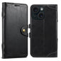 For iPhone 15 Plus Suteni Q-03 Oil Wax Magnetic Clasp Leather Phone Case(Black)