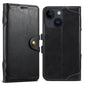 For iPhone 13 Suteni Q-03 Oil Wax Magnetic Clasp Leather Phone Case(Black)